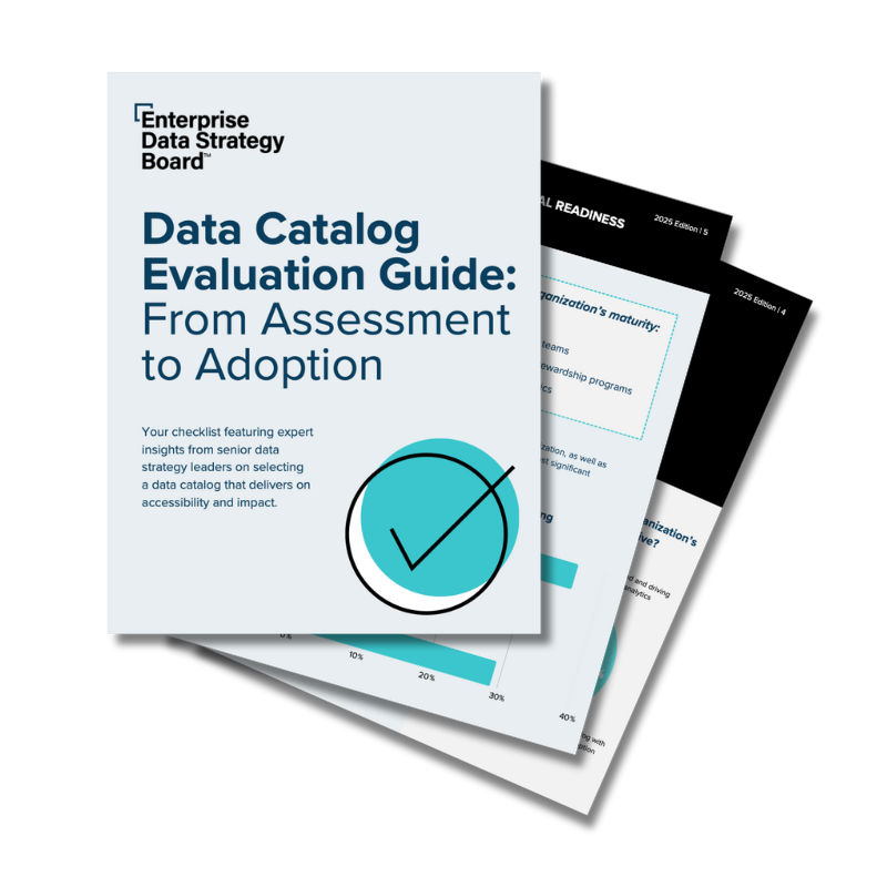 EDS Data Catalog Checklist Landing Page 