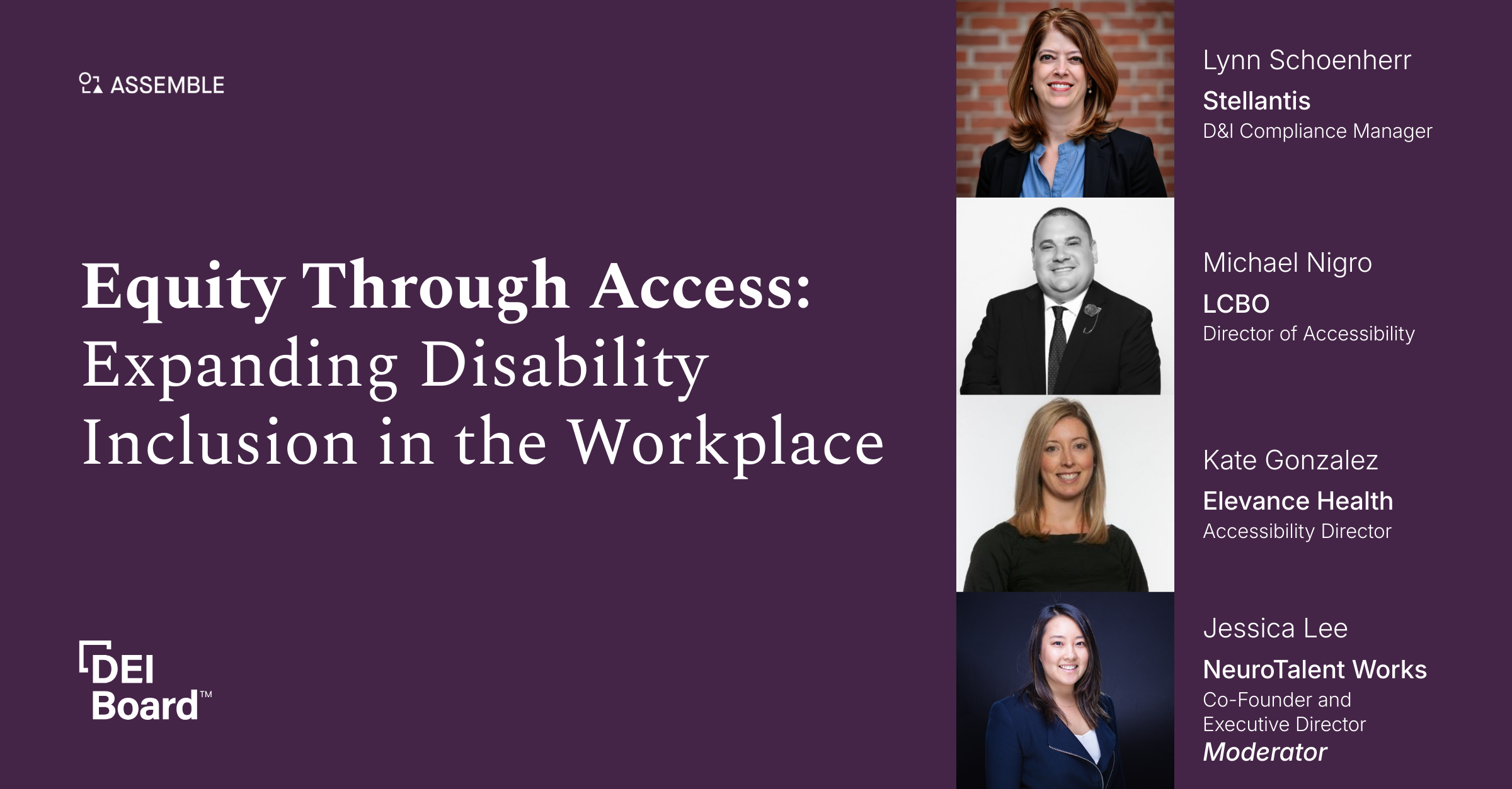 Panel on Equity Through Access: Expanding Disability Inclusion in the ...